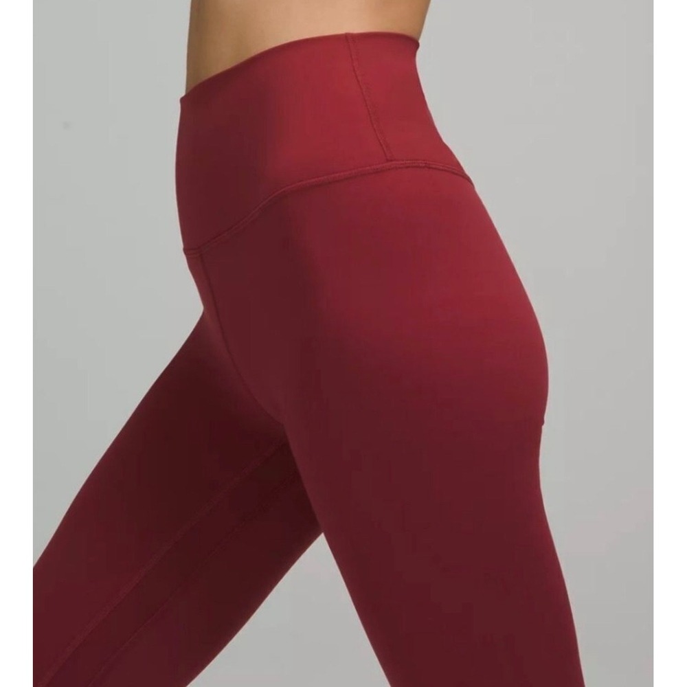 Lululemon Align High Rise Leggings Size 8 Nulu Yoga Soft Stretch Mulled Wine - Picture 2 of 10